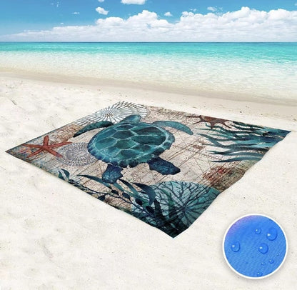 205/270cm Oversized Beach Blanket Sand Proof Waterproof  Free Bench  Mat Portable Beach Travel Accessories - YOKE FINDS 🇮🇪 IE 