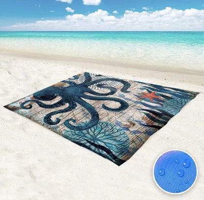 205/270cm Oversized Beach Blanket Sand Proof Waterproof  Free Bench  Mat Portable Beach Travel Accessories - YOKE FINDS 🇮🇪 IE 