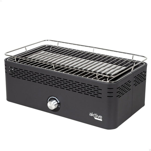 Portable Smokeless Charcoal Barbecue Aktive Stainless steel Iron 45 x 19 x 28 cm