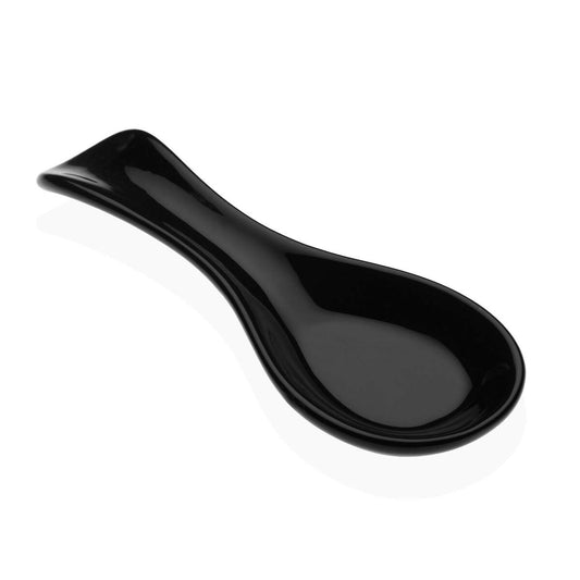 Spoon Rest Versa Black Ceramic Dolomite (8,5 x 3 x 24,5 cm)