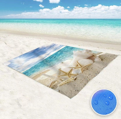 205/270cm Oversized Beach Blanket Sand Proof Waterproof  Free Bench  Mat Portable Beach Travel Accessories - YOKE FINDS 🇮🇪 IE 