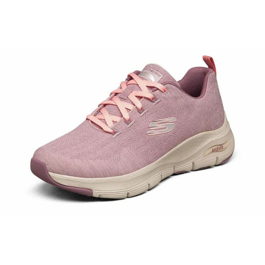 Walking Shoes for Women Skechers ARCH FIT COMFY WAV 149414  Pink