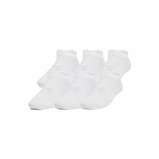Sports Socks Under Armour Essential No Show 6 Units White