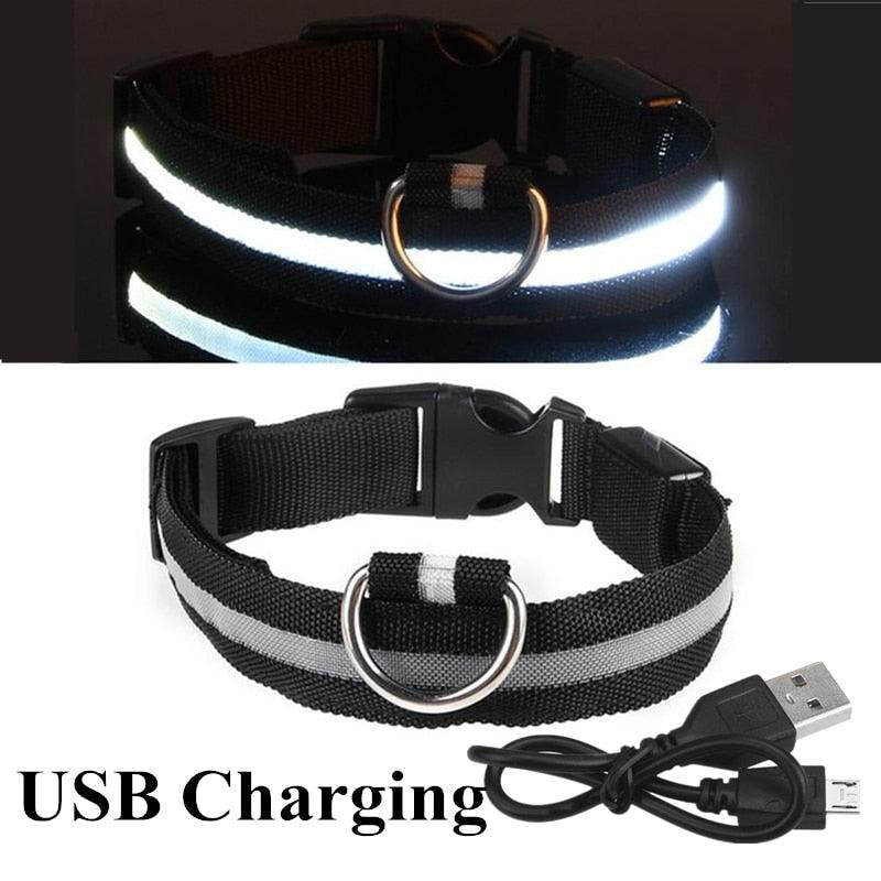 Adjustable LED Glowing Pet Collar - yokefinds.ie