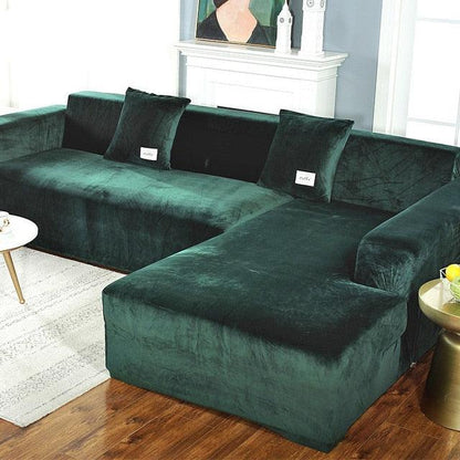Shaped Sofa Velvet Covers for Living Room - yokefinds.ie