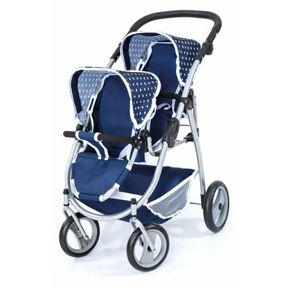 Doll Stroller Reig Tandem Blue 73 x 63 x 46 cm - Yokefinds Ireland