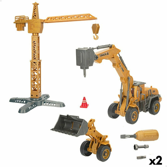 Construction set Colorbaby 27 x 11 x 9 cm Construction Work Vehicles (Set) (2 Units)