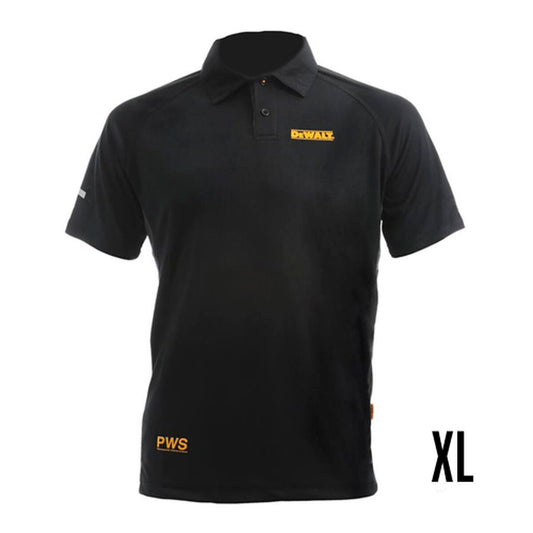 Short Sleeve Polo Shirt Dewalt Black XL