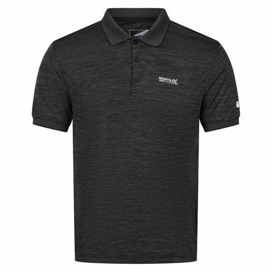 Men’s Short Sleeve Polo Shirt Regatta Remex II Ash Dark grey