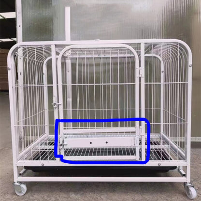 61X58X45CM Assembled Metal Dog Kennel with Wheels Indoor Small Animals Security Cage Under 10kg Pet Playpen Fences With Gate - YOKE FINDS 🇮🇪 IE 