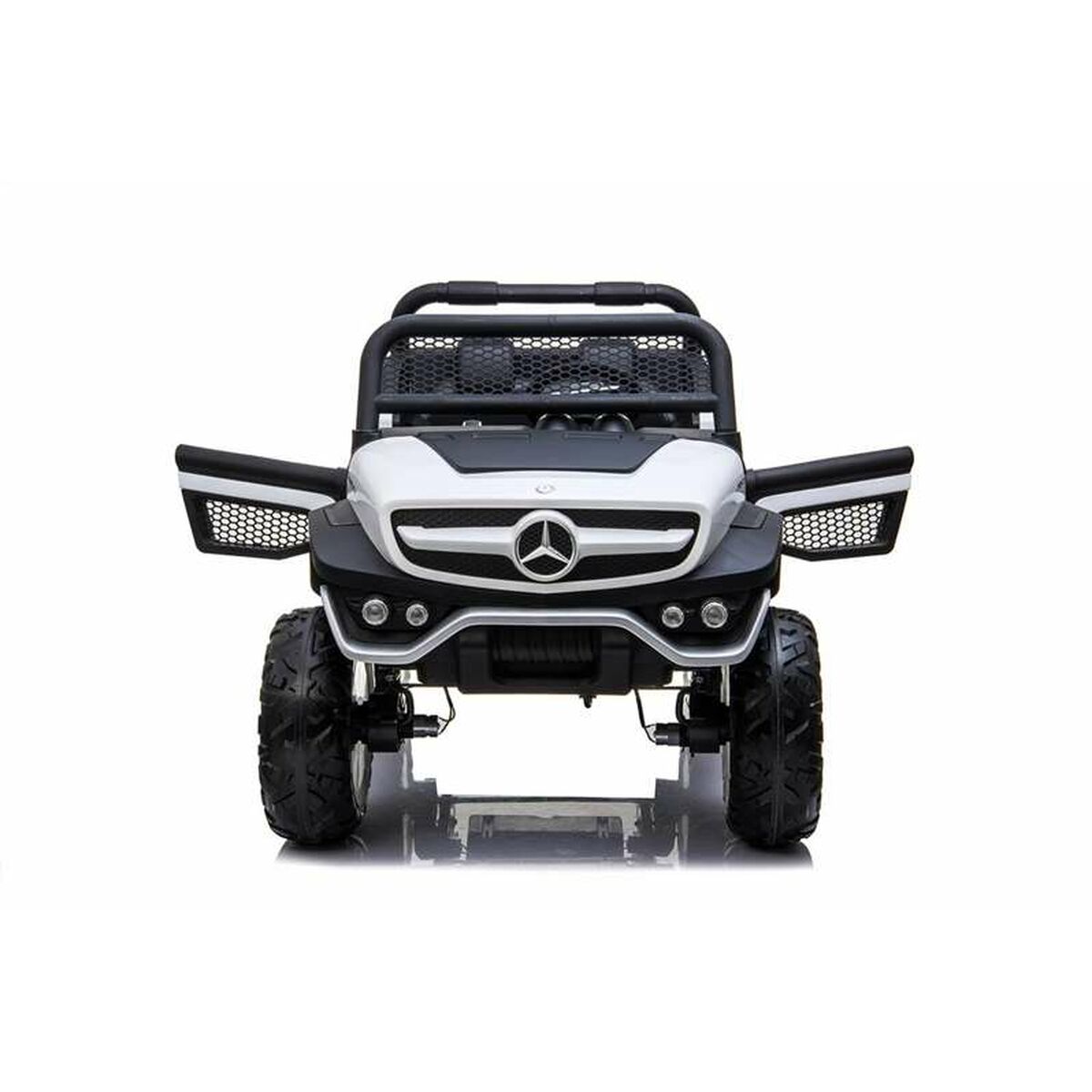 Children's Electric Car Mercedes Benz Unimog White 12 V - Yokefinds Ireland