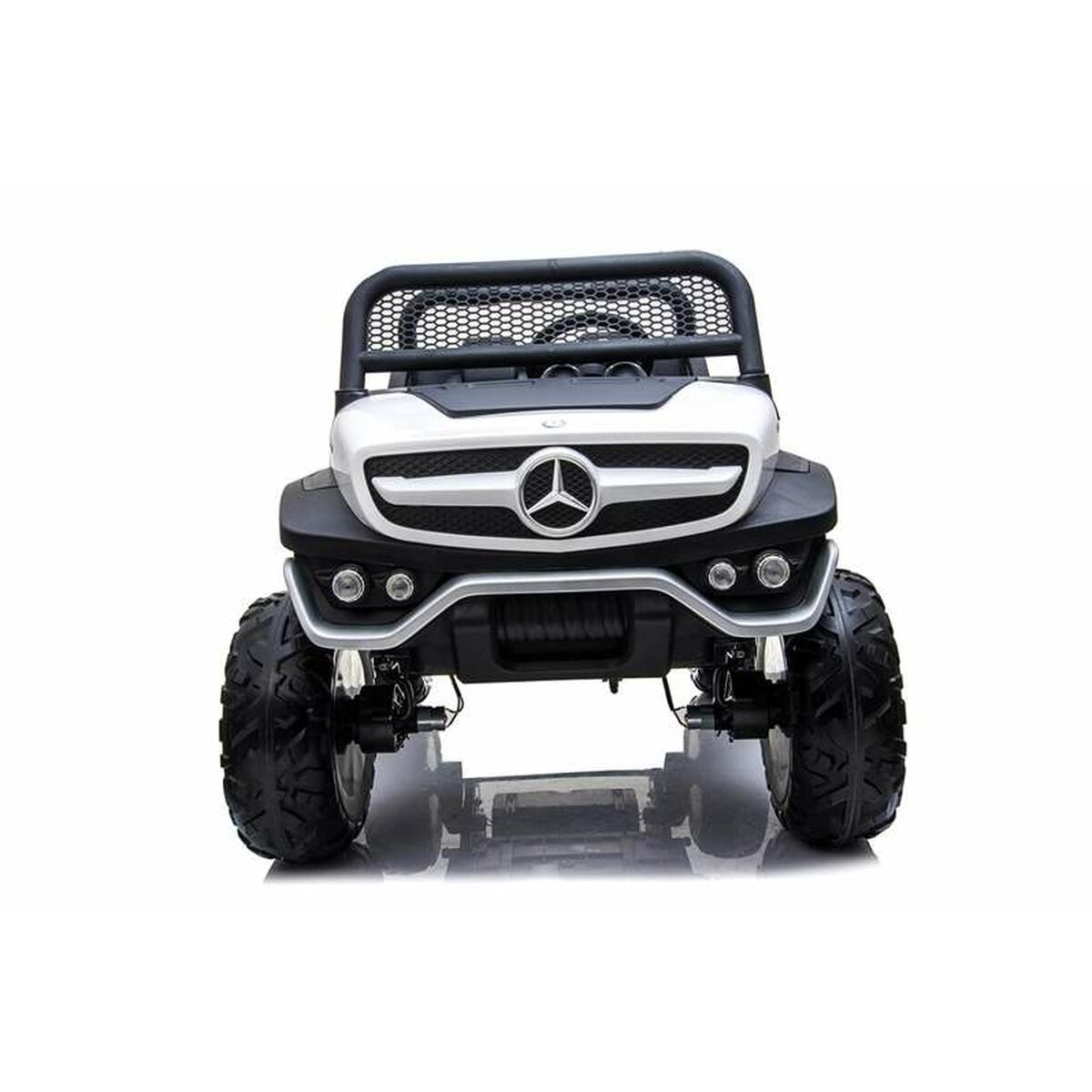 Children's Electric Car Mercedes Benz Unimog White 12 V - Yokefinds Ireland