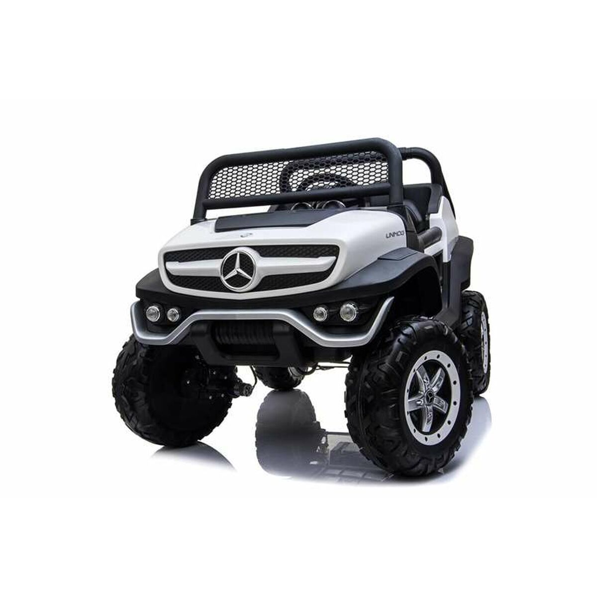 Children's Electric Car Mercedes Benz Unimog White 12 V - Yokefinds Ireland