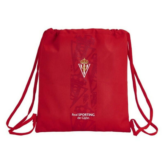 Backpack with Strings Real Sporting de Gijón Red - Yokefinds Ireland