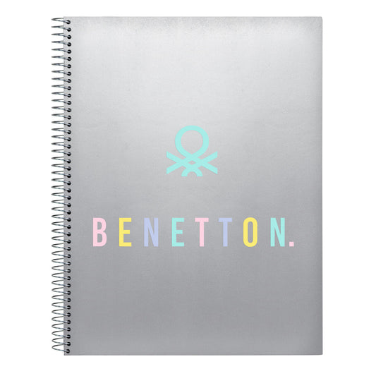 Notebook Benetton Silver Silver A4 120 Sheets