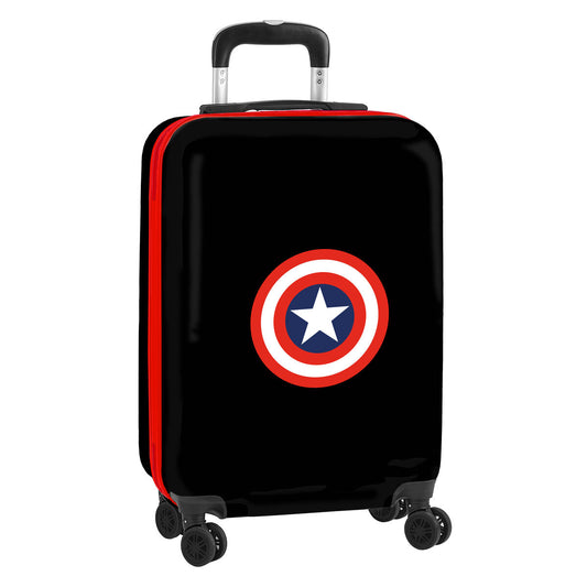 Cabin suitcase Capitán América Black 34,5 x 55 x 20 cm - Yokefinds Ireland
