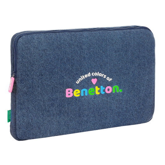 Laptop Cover Benetton Denim Blue 15,6'' 39,5 x 27,5 x 3,5 cm