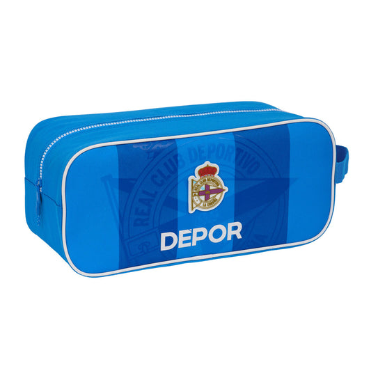 Travel Slipper Holder R. C. Deportivo de La Coruña Blue 34 x 15 x 14 cm