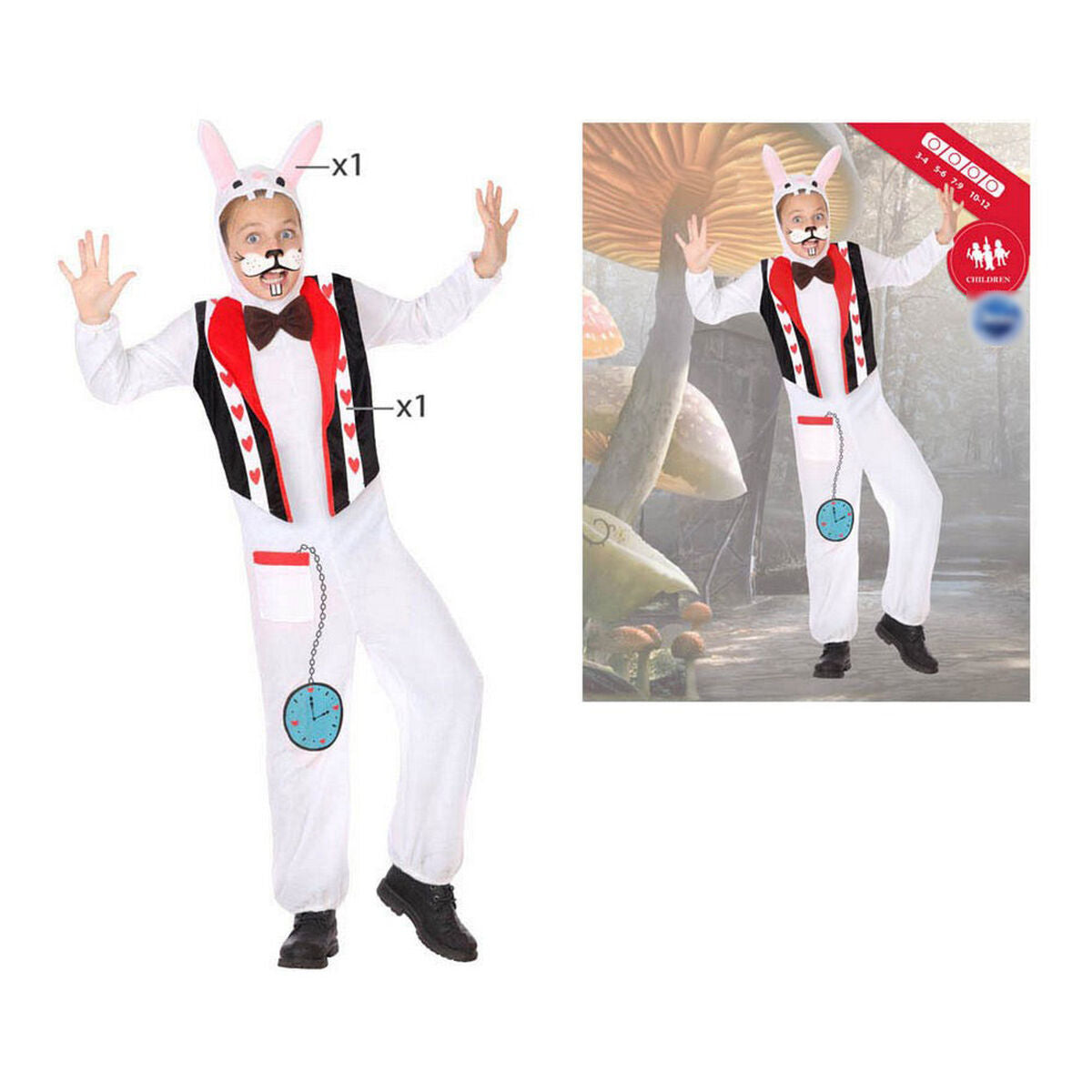 Costume for Children Rabbit (2 pcs)