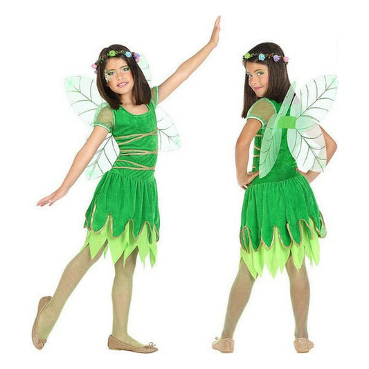 Costume for Children Green Fairy of Spring (2 Units) (2 pcs)