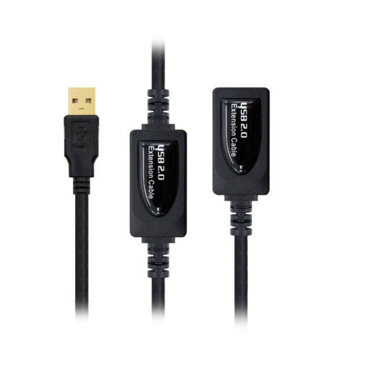 USB Extension Cable NANOCABLE 10.01.021 Black