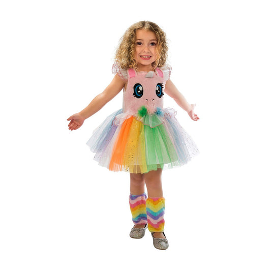 Costume for Children My Other Me Pink Unicorn 3-4 Years Eyes