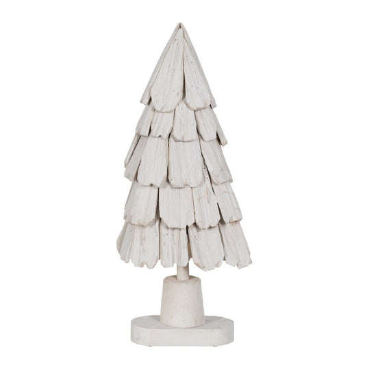 Christmas Tree White Paolownia wood 34 x 19 x 80 cm