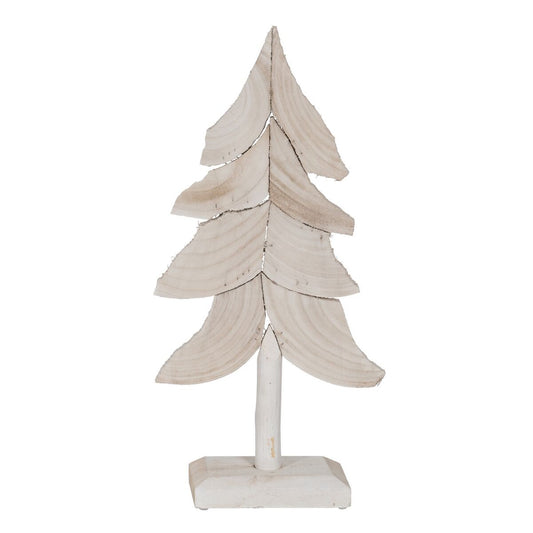 Christmas Tree White Paolownia wood 29 x 12 x 62 cm