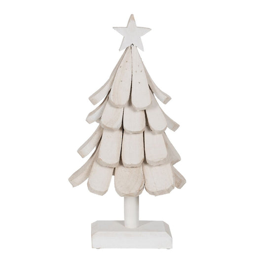 Christmas Tree White Paolownia wood 31 x 25 x 60 cm