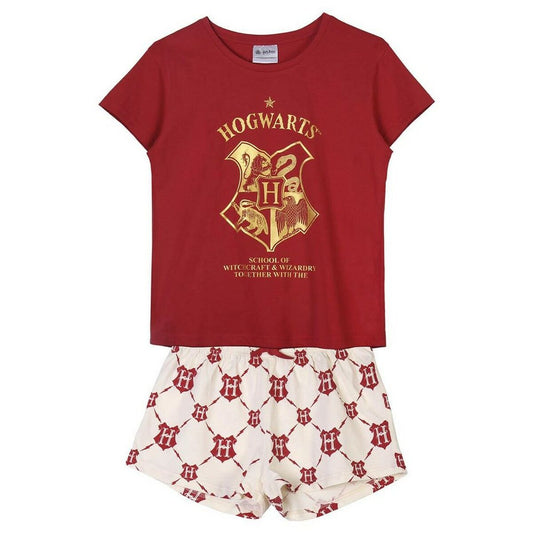 Summer Pyjama Harry Potter Lady Dark Red Red