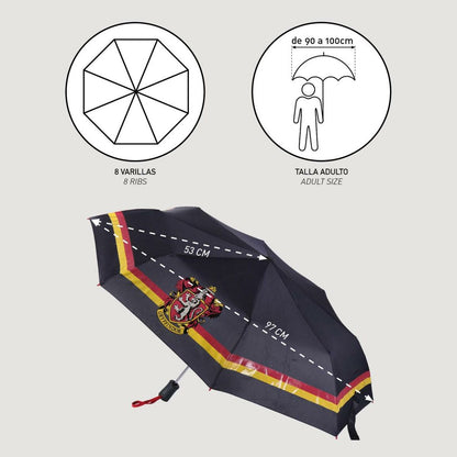 Foldable Umbrella Harry Potter 97 cm Black - Yokefinds Ireland