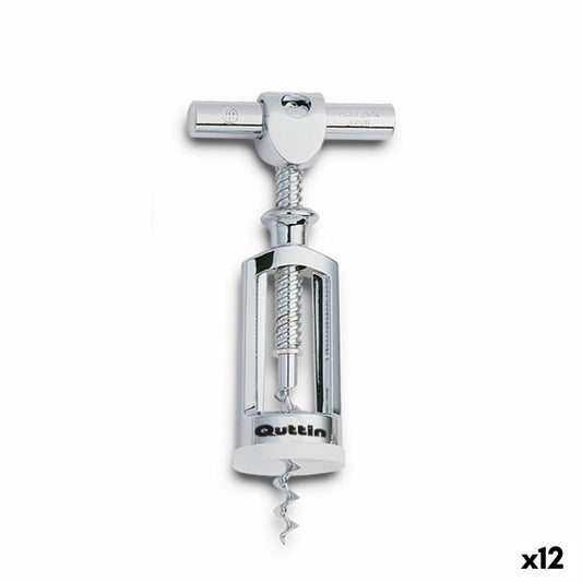 Bottle Opener with Corkscrew Quttin Alloy Zinc 15 x 7 x 2 cm (12 Units)