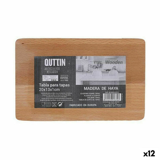 Cutting board Quttin 20 x 13 x 1 cm (12 Units)