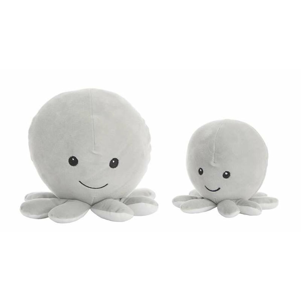 Fluffy toy Grey Octopus 26 cm - Yokefinds Ireland