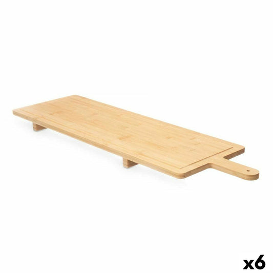 Chopping Board Bamboo 88 x 4,5 x 26 cm (6 Units) With handle
