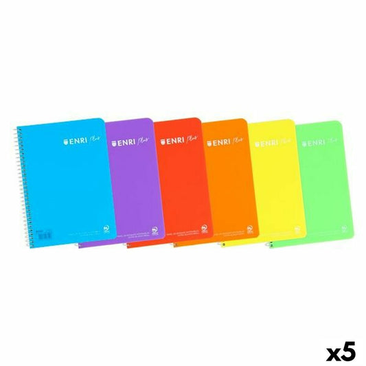 Notebook ENRI Quarto 80 Sheets (5 Units)