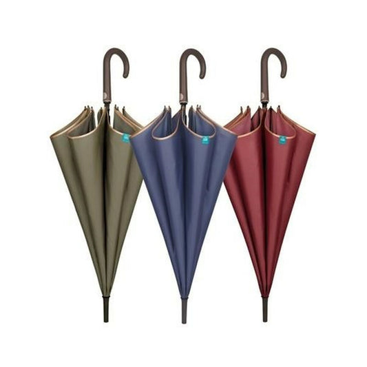 Umbrella Perletti 61/8 Smooth With trim Microfibre 102 cm - Yokefinds Ireland