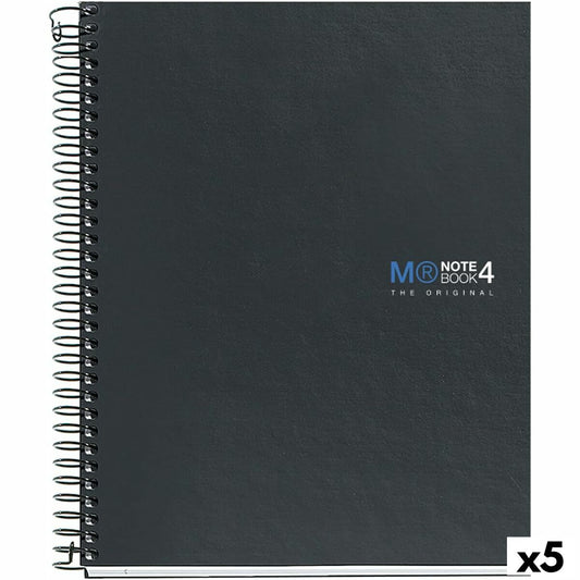 Notebook Miquelrius The Original Graphite A5 160 Sheets (5 Units)