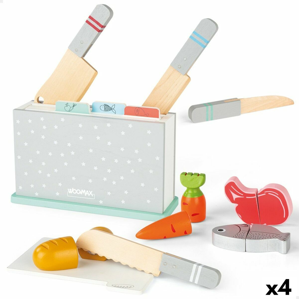 Toy kitchen Woomax 11 Pieces 12 Pieces 4 Units 19 x 11 x 6,3 cm - YOKE FINDS 🇮🇪 IE 