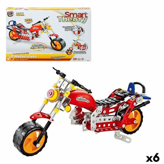 Construction set Colorbaby Smart Theory 255 Pieces Motorbike (6 Units)