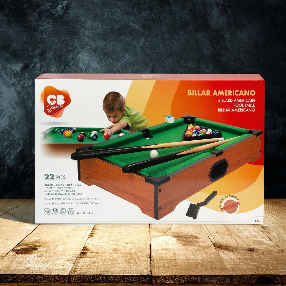 Tabletop Billiards Colorbaby 51 x 9 x 31 cm (2 Units) - YOKE FINDS 🇮🇪 IE 