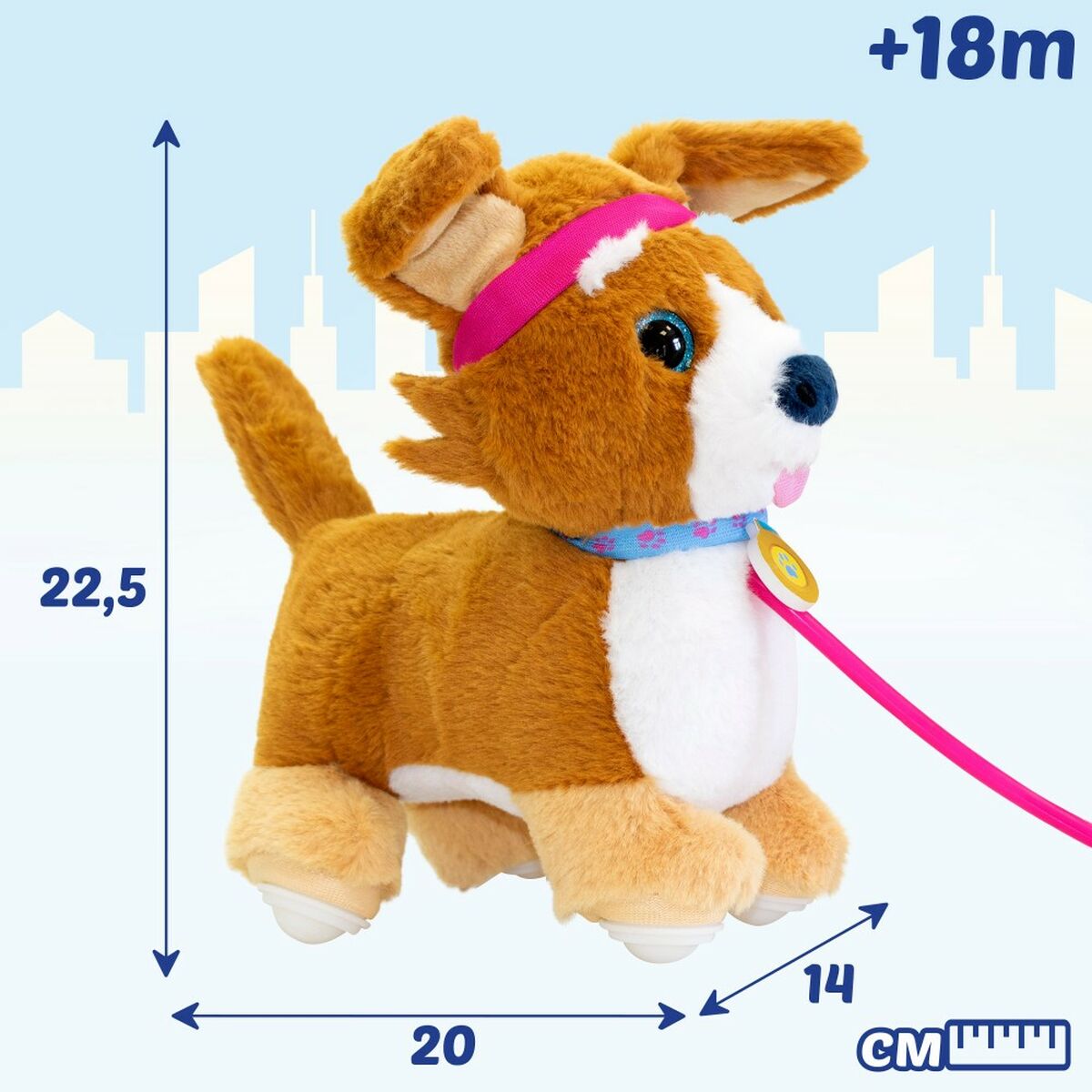 Plush Pet Eolo Sprint Puppy Dog 20 x 22,5 x 14 cm (4 Units) - Yokefinds Ireland