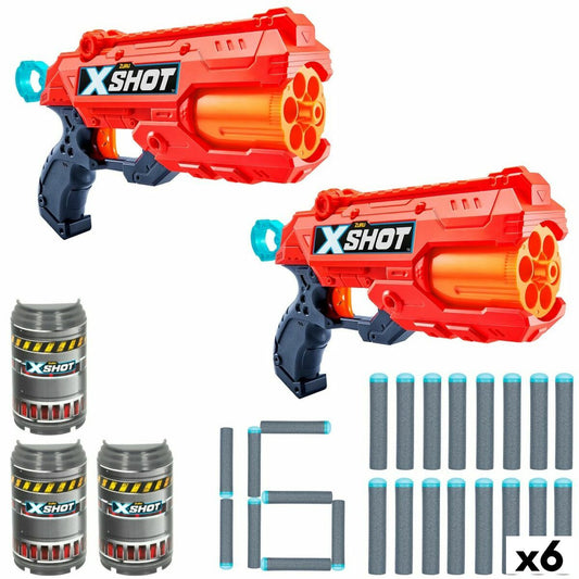 Set of 2 Dart Guns Zuru X-Shot Reflex 6 28,5 x 17 x 5,5 cm (6 Units) - YOKE FINDS 🇮🇪 IE 