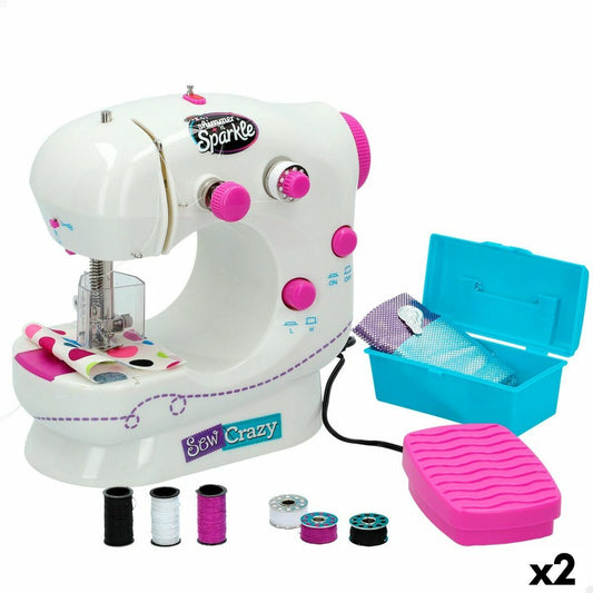 Toy sewing machine Cra-Z-Art Shimmer 'n Sparkle 18,5 x 19 x 11 cm (2 Units)