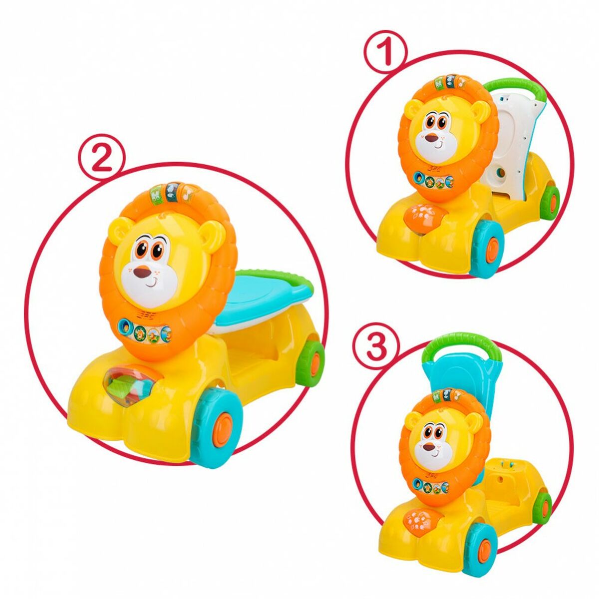 Tricycle Winfun Lion Light Sound 57 x 42 x 26 cm (2 Units) - Yokefinds Ireland