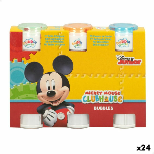 Bubble blower set Mickey Mouse 3 Pieces 60 ml (24 Units)