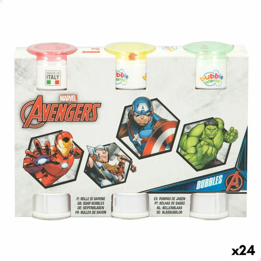 Bubble blower set The Avengers 3 Pieces 60 ml (24 Units)