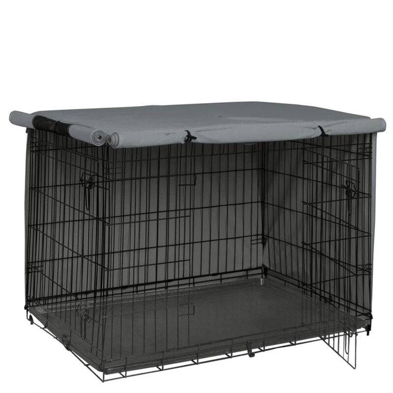 2022 New Pet Dog Cage Cover Dustproof Waterproof Kennel Sets Outdoor Foldable Small Medium Large Dogs Cage Accessory Products - YOKE FINDS 🇮🇪 IE 